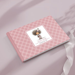 Livre D'or Fille mignonne à la peau noire fantaisiste pour so