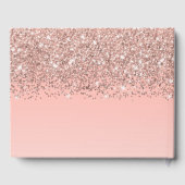 Livre D'or Fille Rose Gold Confetti Pink Gradient Ombre (Verso)