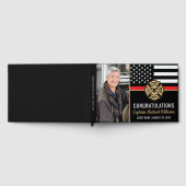 Livre D'or Fireman Photo Red Line Flag Firefighter Retirement (Complet)