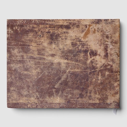 Livre D'or Flèche de style country en impression de cuir vint (Verso)