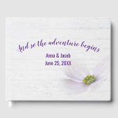 Livre D'or Fleur de Cosmos Violet Mariage (Recto)