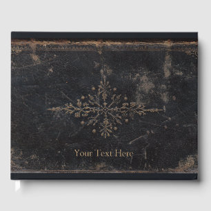 Livre D'or Fleur de lis Antique Cuir