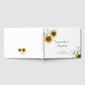 Livre D'or Fleur de soleil fleurie Mariage de grange (Complet)