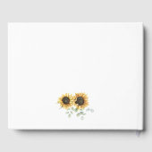 Livre D'or Fleur de soleil fleurie Mariage de grange (Verso)