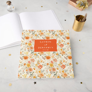Livre D'or Fleur d'orange joyeuse botanique vintage