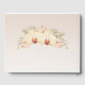 Livre D'or Fleur d'orchidées délicate (Verso)