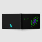 Livre D'or Fleur Lily violette sur noir (Complet)