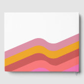 Livre D'or Fleur MOD Rétro Groovy des années 70  (Verso)