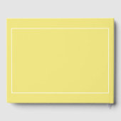 Livre D'or Fleur Plumeria blanche sur Jaune, Mariage moderne (Verso)