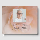 Livre D'or Fleur rose pâle Fête de la vie (Recto)