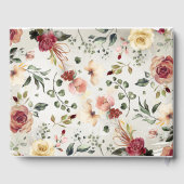 Livre D'or Fleur Rustique Floral Automne Élégant Mariage (Verso)