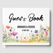 Livre D'or Fleur sauvage aquarelle (Recto)