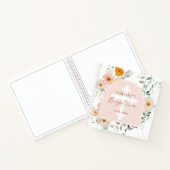 Livre d'or fleur sauvage Arch Baptism (Intérieur)