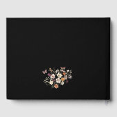 Livre D'or Fleur sauvage Boho moderne Black Pastel Mariage (Verso)