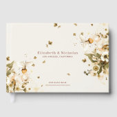 Livre D'or Fleur sauvage d'automne Boho | Mariage botanique (Recto)