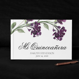 Livre D'or Fleur sauvage Deep Purple Bohemian Flowers Event