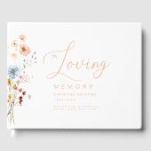 Livre D'or Fleur sauvage Funérailles "En mémoire de l'amour" (Recto)