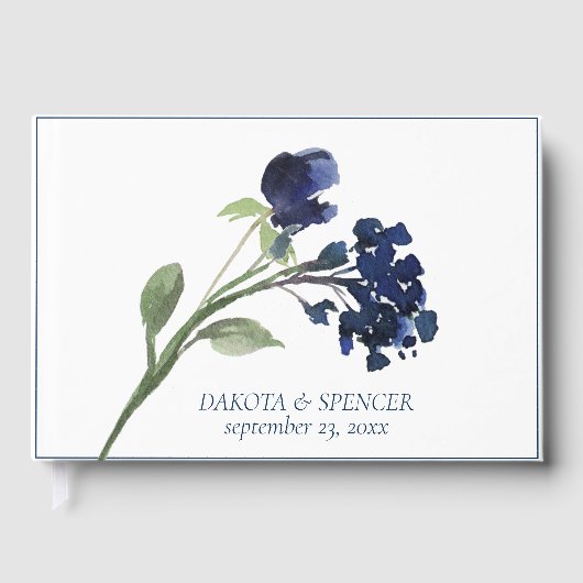 Livre D'or Fleur sauvage | Mariage classique de Jardin Bohème (Recto)