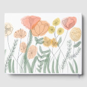 Livre D'or Fleur sauvage orange (Verso)