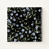 Livre d'or Fleur sauvage Photo Graduation en bleu (Dos)