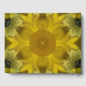 Livre D'or Fleur soleil éclate dorée (Verso)