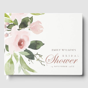 LIVRE D'OR FLEUR SUBTILE DOUCE ROSE PÂLE MARIAGE