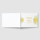 Livre d'or fleuri à l'aquarelle jaune (Complet)