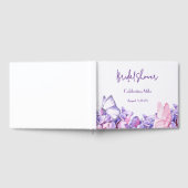 LIVRE D'OR FLEURI BOTANIQUE VIOLET (Complet)