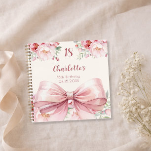 Livre d'or fleurons de crème arc rose