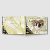 Livre D'or Fleurs Abstraites d'argent ou d'or sur - Silk & Ar (Complet)