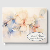 Livre D'or Fleurs Abstraites de bois de chien douces (Recto)