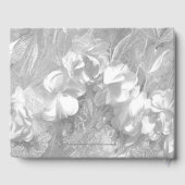 Livre D'or Fleurs blanches et dentelle du 50e anniversaire (Verso)