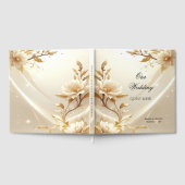 Livre d'or Fleurs Blanches et Dorées (Complet)