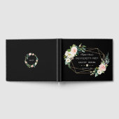 Livre D'or Fleurs blanches Gold Frame Black Bachelorette Part (Complet)