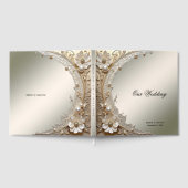 Livre d'or Fleurs Blanches Modernes Perles (Complet)
