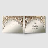 Livre d'or Fleurs Blanches Modernes Perles (Complet)
