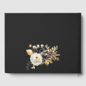 Livre D'or Fleurs blanches noires d'or (Verso)
