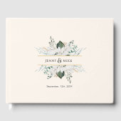 Livre D'or Fleurs blanches simples et élégantes mariage (Recto)