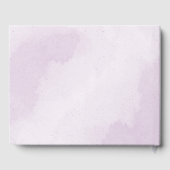 Livre D'or fleurs blanches violettes mariage (Verso)