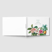 Livre D'or Fleurs d'aquarelle tropicale et Mariage de verdure (Complet)