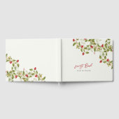 Livre D'or Fleurs de fraises rouges sucrées Mariage (Complet)