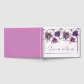 Livre D'or Fleurs de mariage Orchidées violettes Fleur de Fêt (Complet)