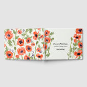 Livre D'or Fleurs de pavot Orange Floral (Complet)
