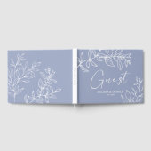 Livre D'or Fleurs de Pervenche Mariage Simple Bohème (Complet)