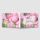 Livre D'or Fleurs de pivoines 90e fête d'anniversaire (Complet)