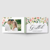 Livre D'or Fleurs de printemps blanches et bleues Mariage pho (Complet)