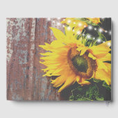 Livre D'or Fleurs de soleil et lumières Mariage campagnard ru (Verso)