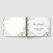 Livre D'or Fleurs Délicates Et Feuilles Eucalyptus (Complet)