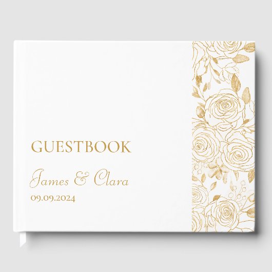 Livre D'or FLEURS Dorées (Recto)