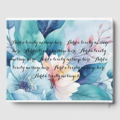 Livre d'or Fleurs Élégantes (Verso)